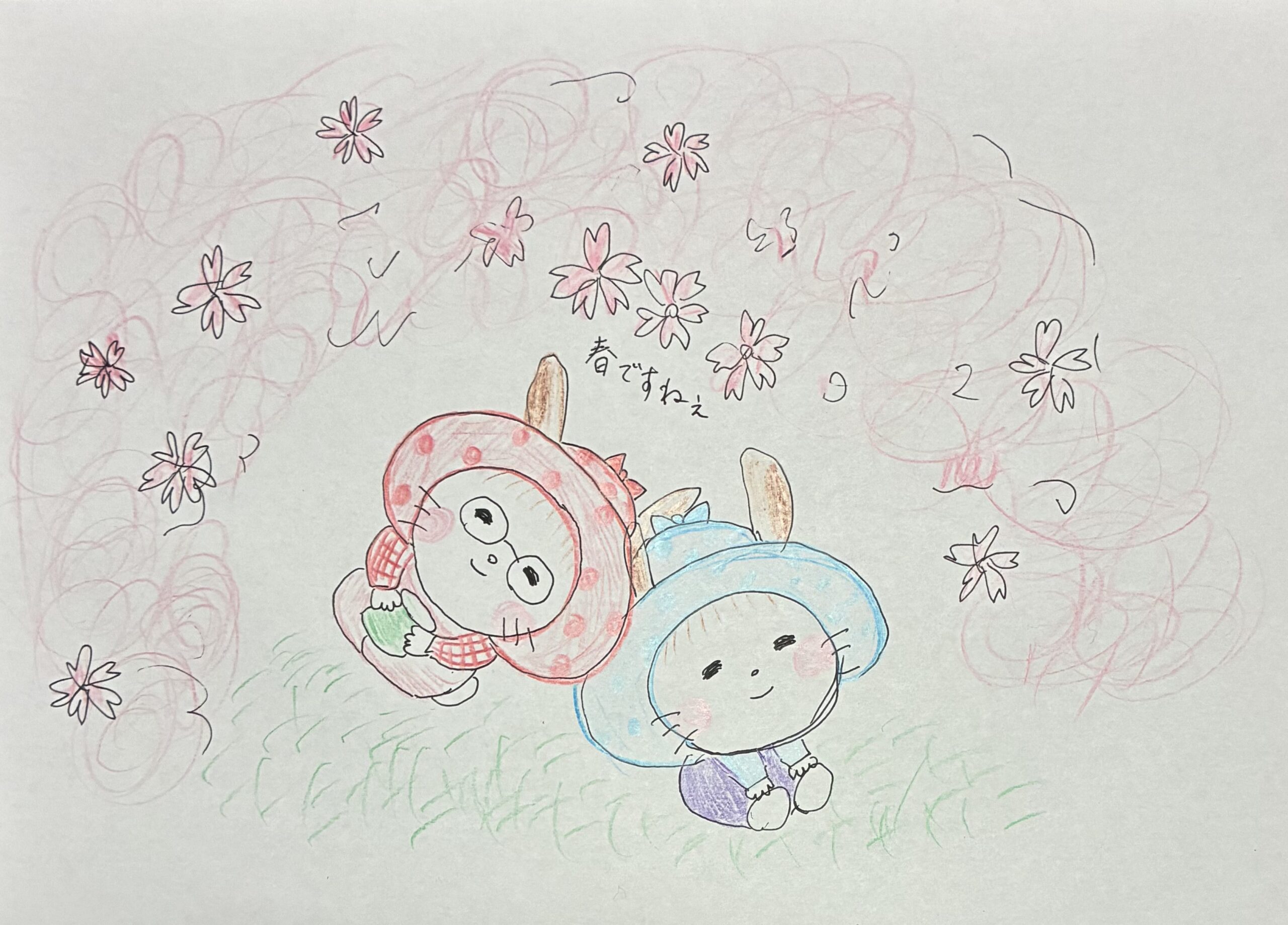 手書きのユキミノちゃんイラスト